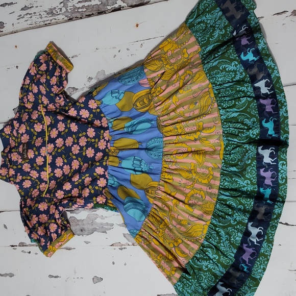 Matilda Jane Bayberry dress size 4 paint by numbers horse hot air balloon dress - Picture 7 of 8